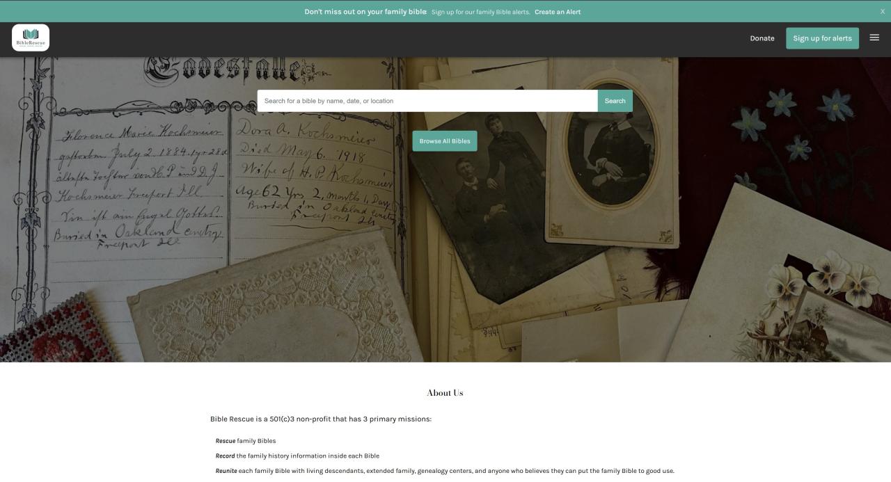 Bible Rescue — Redesign & Enhancement