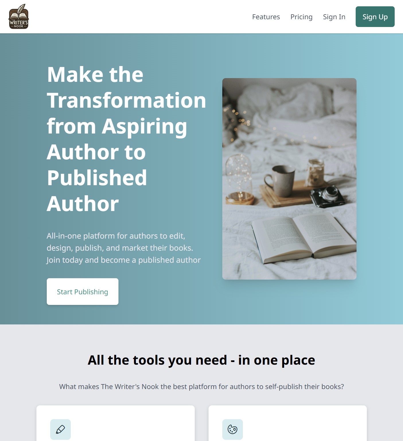 The Writer's Nook - Independent Author Platform